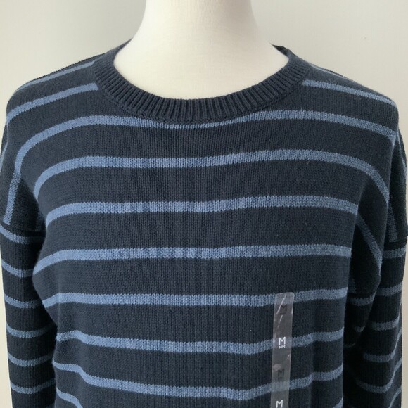 Tommy Hilfiger Oversized Long Sleeve Sweater Men Blue M - Picture 9 of 9